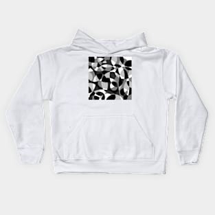 Circles in grey Kids Hoodie